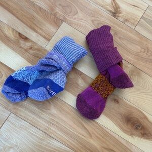 Bombas Kids Socks - Purple and Blue Mix